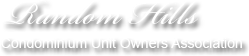 Random Hills Condominium Unit Owners Association Logo